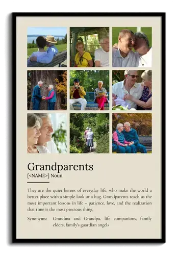 Create a Personalized Grandparent Definition Poster - Cherish Special Moments