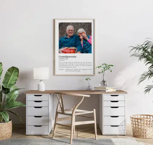 Grandparents Definition Poster - Customizable Gift