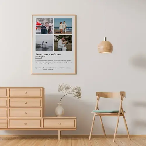 Poster Définition 'Herzensmensch' personnalisable