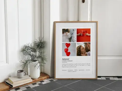 Affiche Définition Amour personnalisable