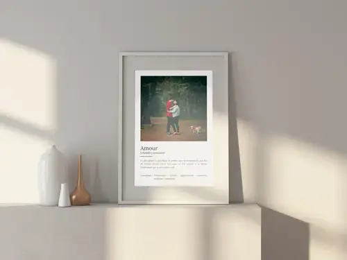 Affiche Définition Amour personnalisable
