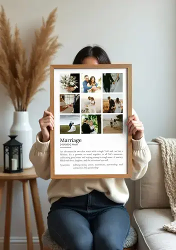 Marriage Definition Poster - Personalized Photo Gift