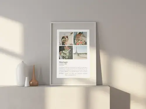 Poster Définition Personnalisé "Mariage" Duden-Style