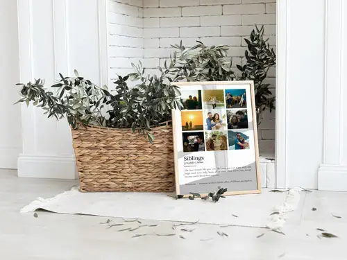 Sibling Definition Poster - Personalized Gift