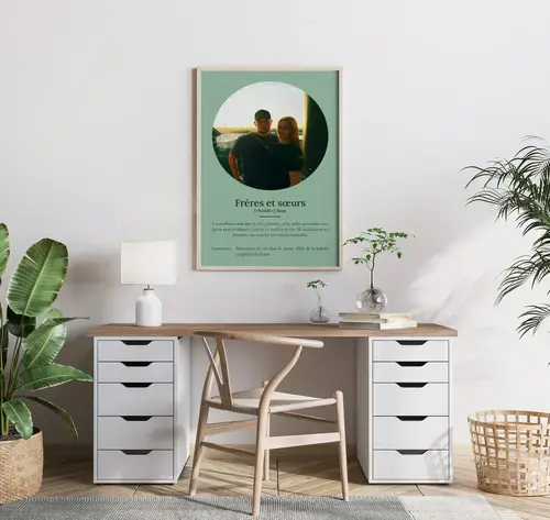 Poster Définition Personnalisé "Frères et Sœurs"