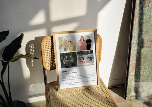 "Sister Definition Poster - Customizable Gift"