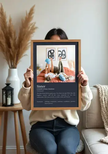 "Sister Definition Poster - Customizable Gift"