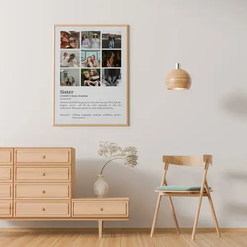"Sister Definition Poster - Customizable Gift"