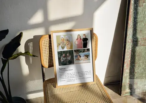 Poster Définition Personnalisé "Sœur"