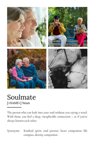 Create Your Own Soulmate Definition Poster – Personalize with Photos and Text