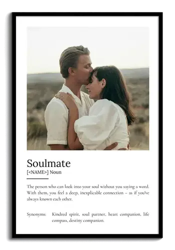 Create Your Own Soulmate Definition Poster – Personalize with Photos and Text