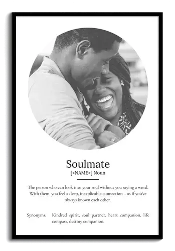 Create Your Own Soulmate Definition Poster – Personalize with Photos and Text
