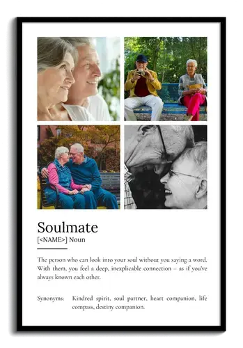 Create Your Own Soulmate Definition Poster – Personalize with Photos and Text