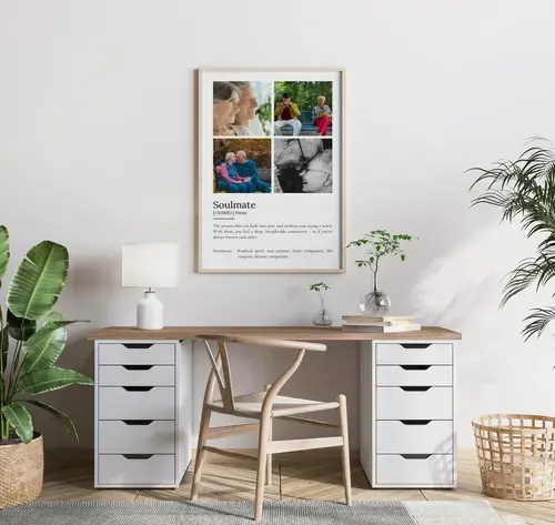 "Custom 'Soulmate' Definition Poster with Photo"