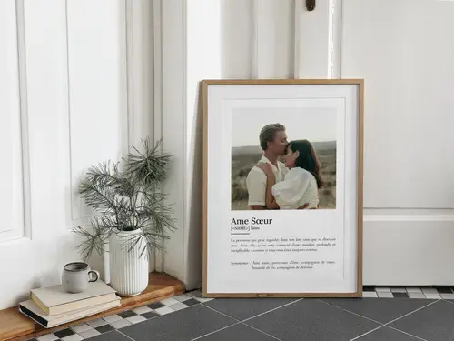 Affiche Définition Personnalisée 'Ami de l'Âme'
