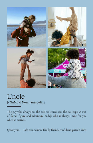 Create Your Personalized Uncle Definition Poster – Unique Gift!
