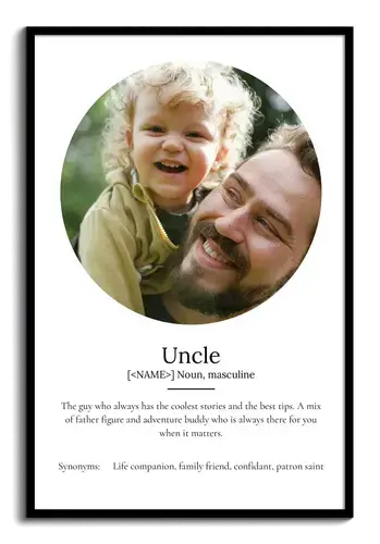 Create Your Personalized Uncle Definition Poster – Unique Gift!