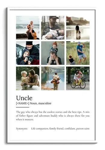 Create Your Personalized Uncle Definition Poster – Unique Gift!