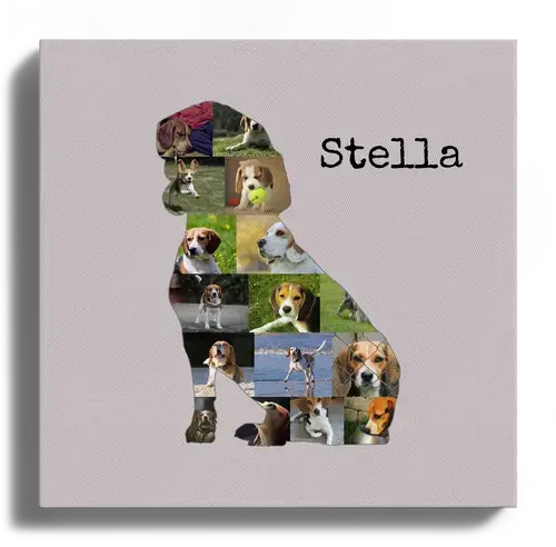 Create Your Custom Beagle Photo Collage - Perfect Gift for Dog Lovers!
