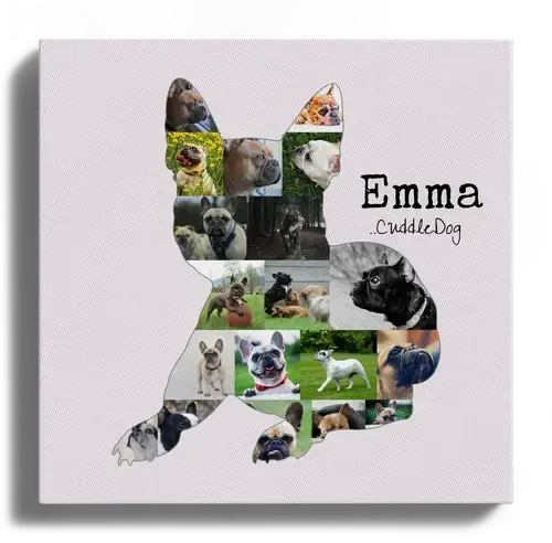 Create a Custom French Bulldog Photo Collage: Art for Dog Lovers!