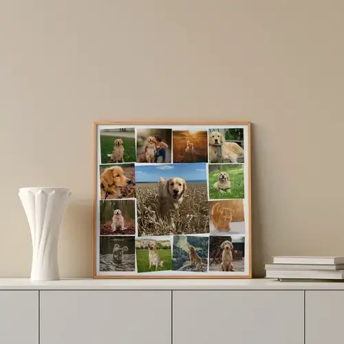 Dog Lovers Photo Collage with Central Image