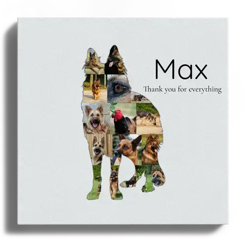 Create Your Own German Shepherd Photo Collage - Personalize Your Memory