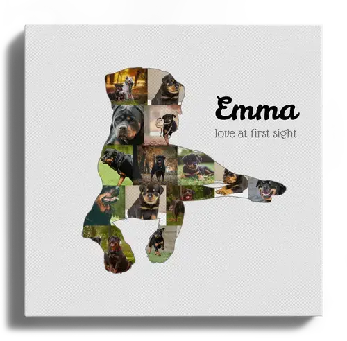 Create Your Rottweiler Photo Collage – Personalized Dog Lover Gift