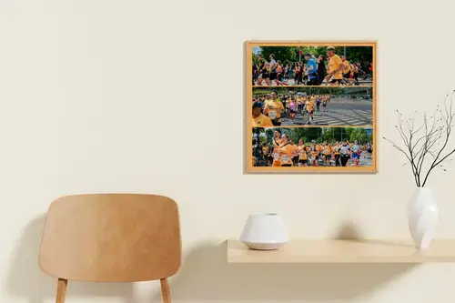 Corporate Run Photo Collage Template