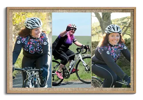 Road Bike Photo Collage with Custom Text