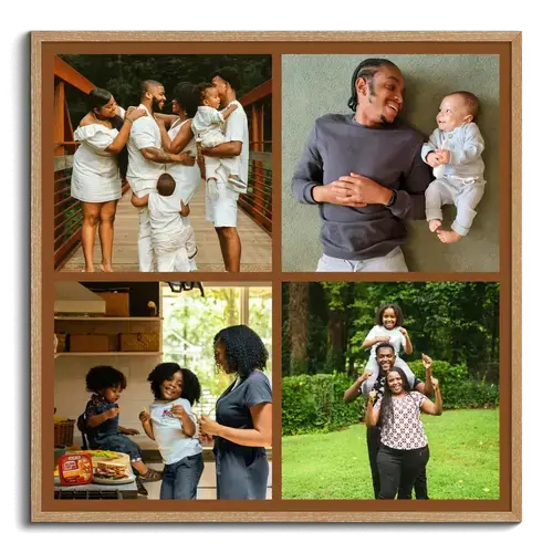 Family Photo Collage with Custom Texts