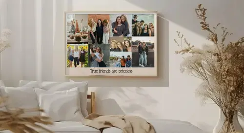 "Friendship Photo Collage: Echte Freunde Unbezahlbar"