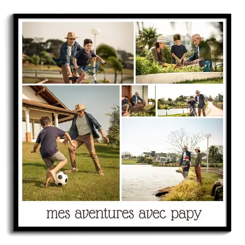 Cadeau pour grands parents mes aventures avec papy