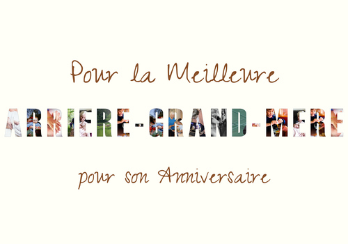 Collage photo "UROMA" anniversaire personnalisée