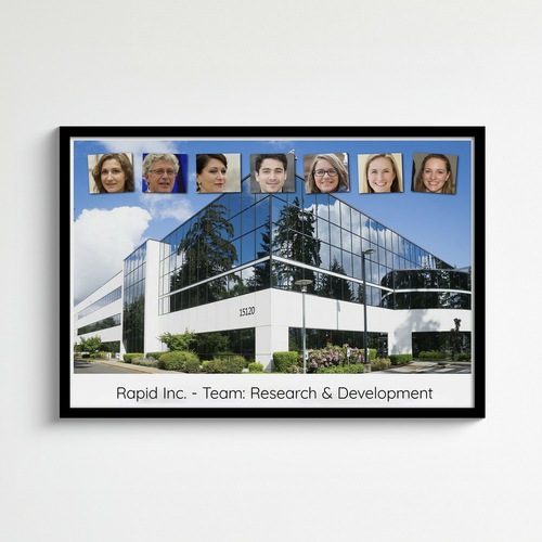 Employee Photos on Photo Collage for Business