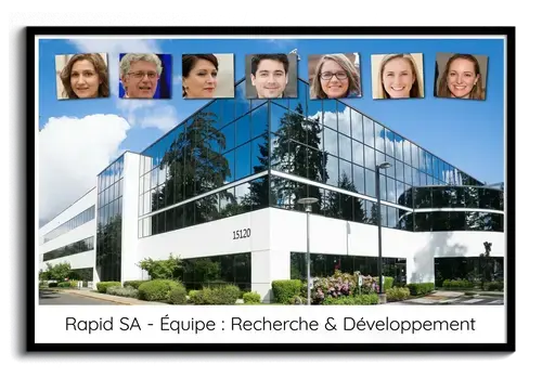 Photos des employes sur mosaique photo pour entreprises