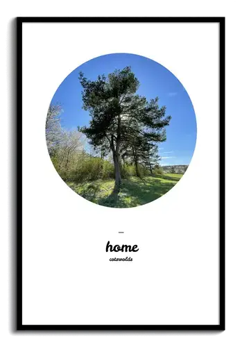 Create Your Stylish 'Heimat' Photo Poster: Personalize with Text & Images!