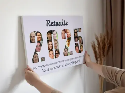 Collage Retraite Année Photos Collègues