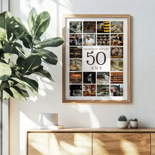 Collage chiffre 50 anniversaire d’entreprise