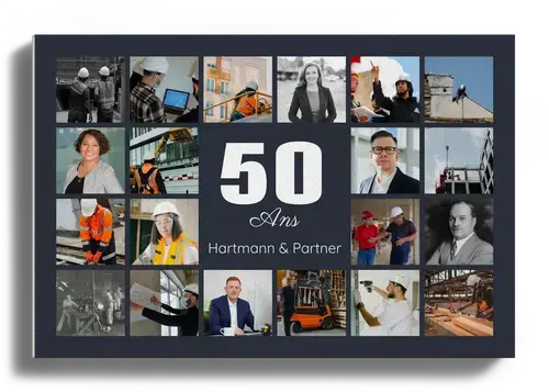 Collage chiffre 50 anniversaire d’entreprise