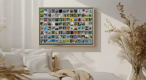 Polaroid Style Photo Collage - 100+ Images