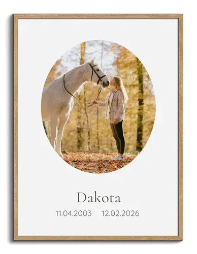 Horse Memorial Photo Collage Poster Template