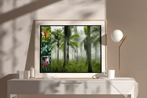 Tropical Flora Photo Collage Print