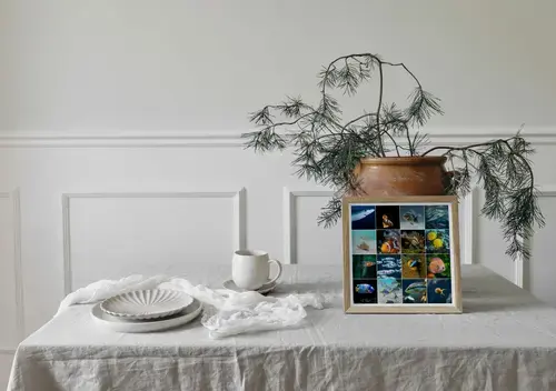 Underwater Marine Life Collage in Premium Print