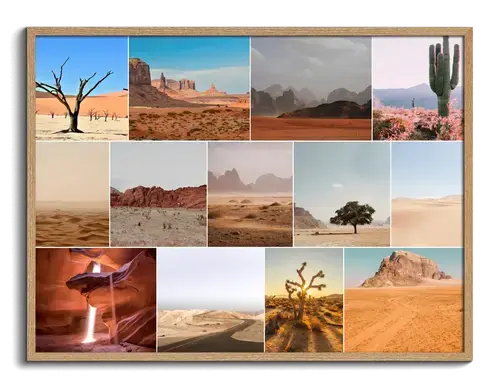 Desert and Glacier Phenomena Collage Prints