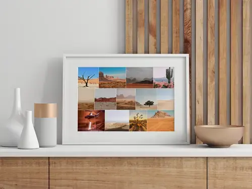 Desert and Glacier Phenomena Collage Prints