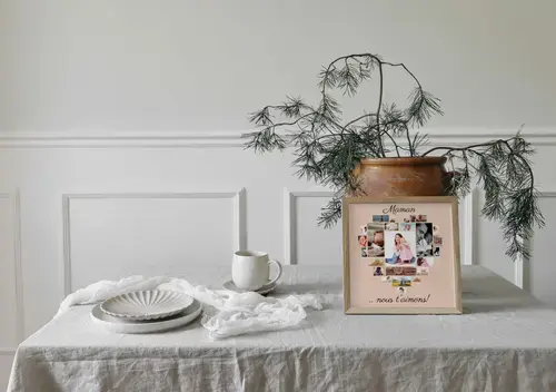 Collage Cœur Photos "Maman, nous t'aimons"