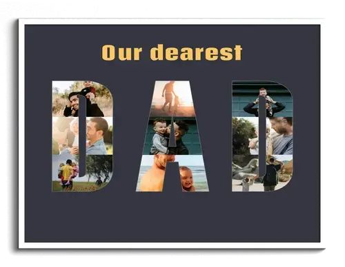 Parents & Grandparents Photo Letter Collage