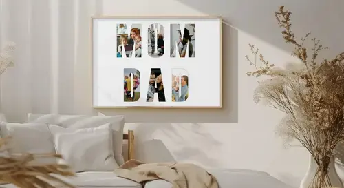 Parents & Grandparents Photo Letter Collage