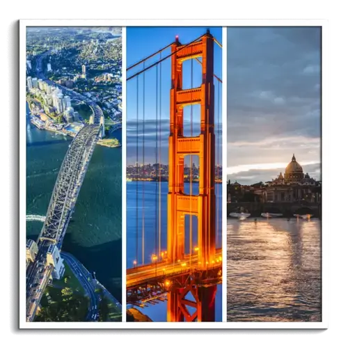 Travel Photo Collage Wall Art: Cities & Landmarks