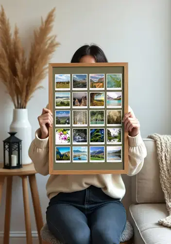 Polaroid Nature Collage - Seasonal Memories